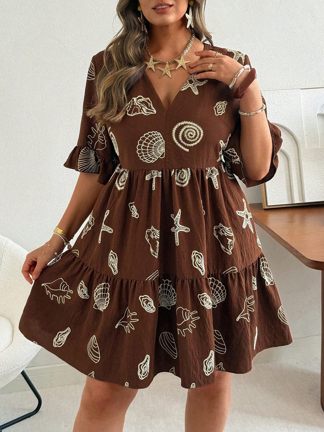 Rochie SHEIN, maro