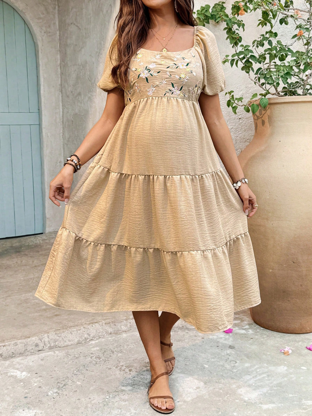 Rochie SHEIN, kaki