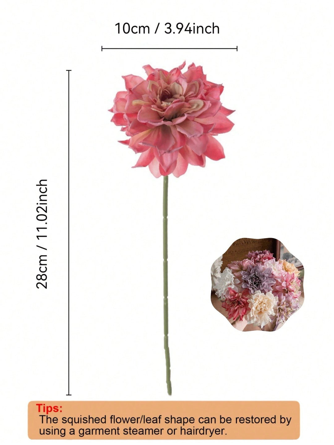 Floari artificiale SHEIN, mix culori
