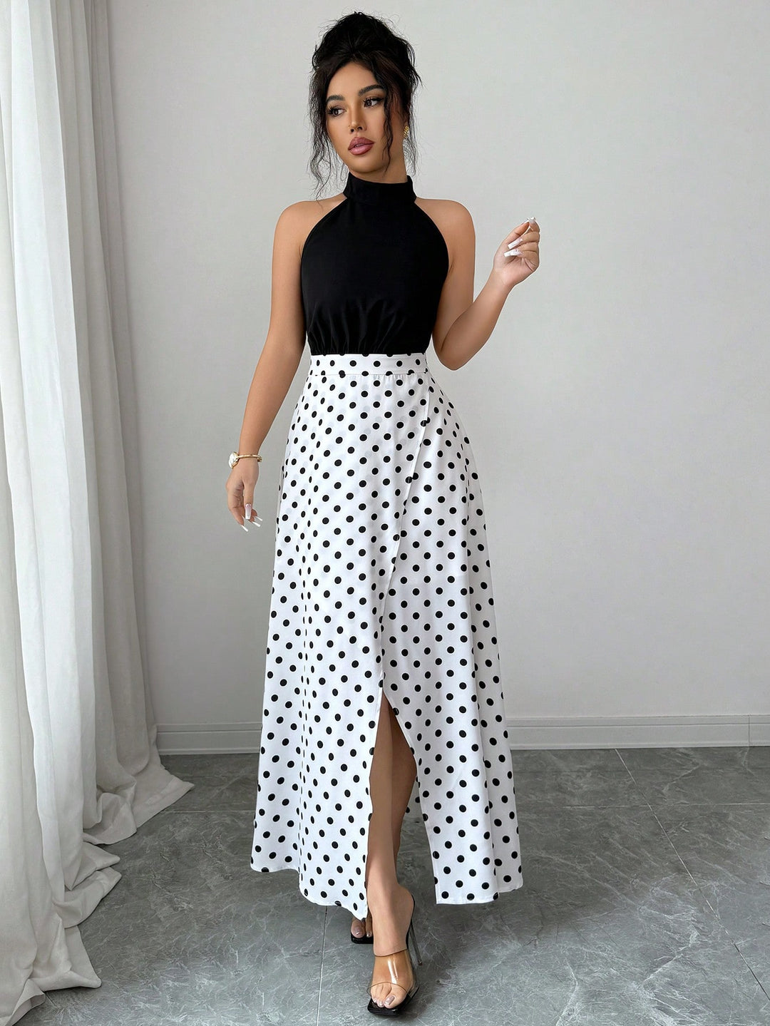 Rochie maxi SHEIN, negru
