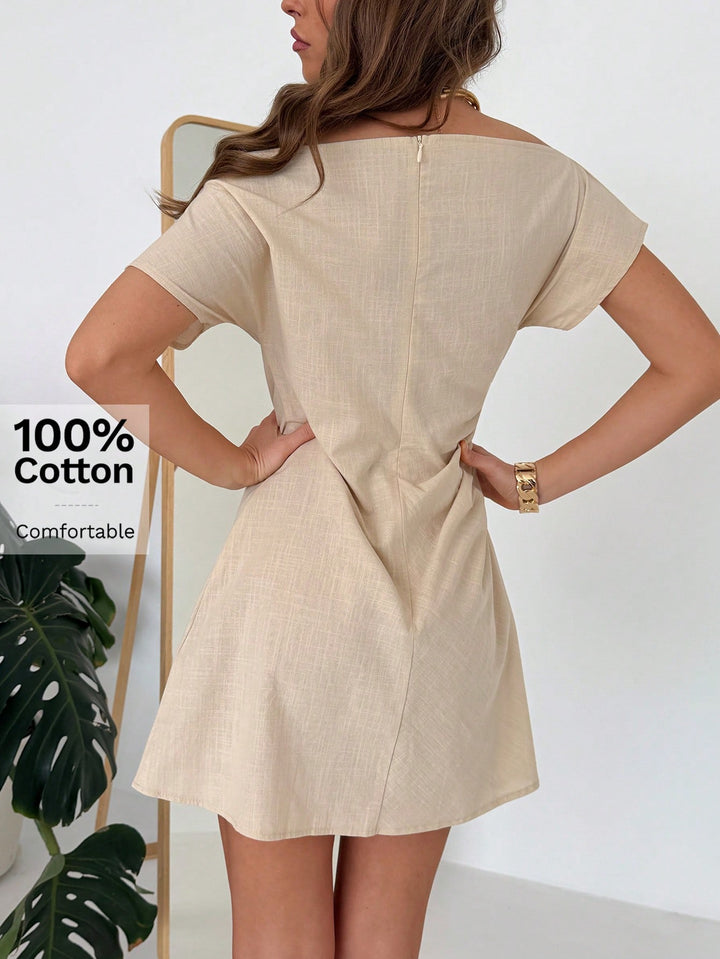 Rochie mini SHEIN, bej