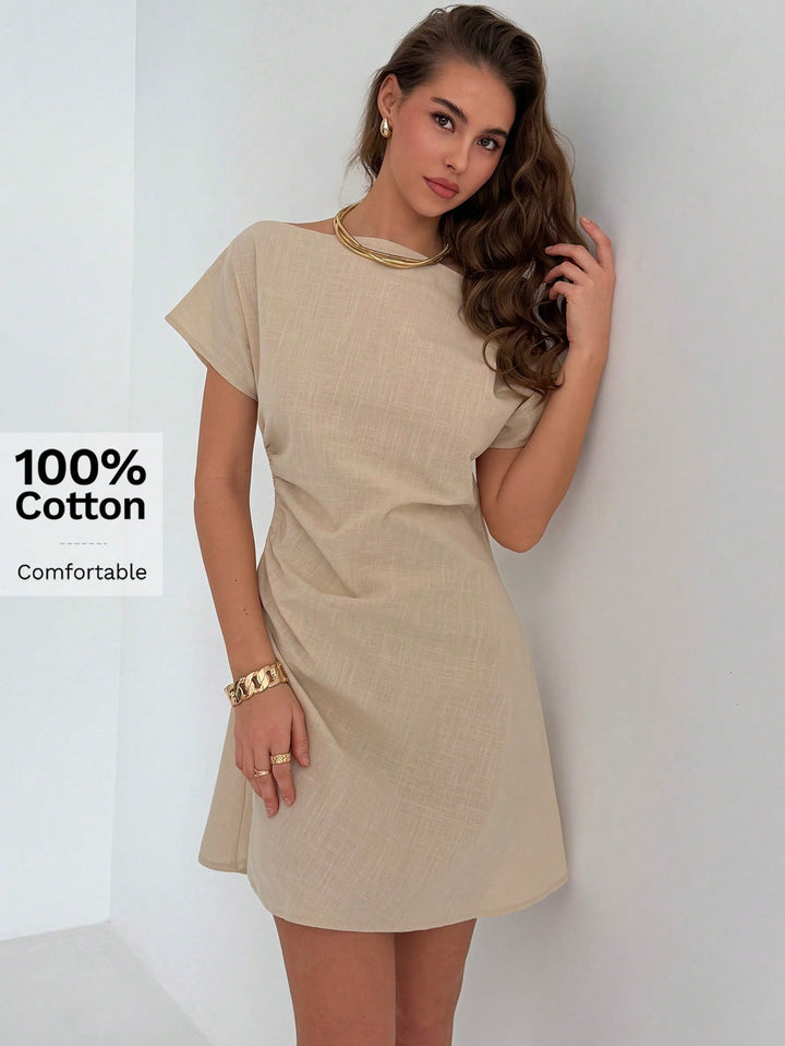 Rochie mini SHEIN, bej