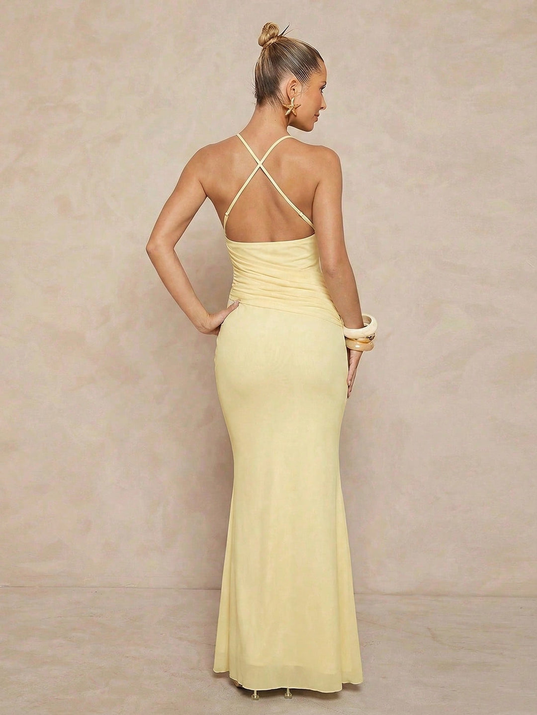 Rochie maxi SHEIN, galben