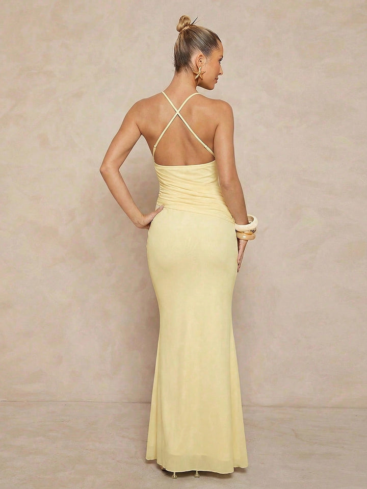 Rochie maxi SHEIN, galben