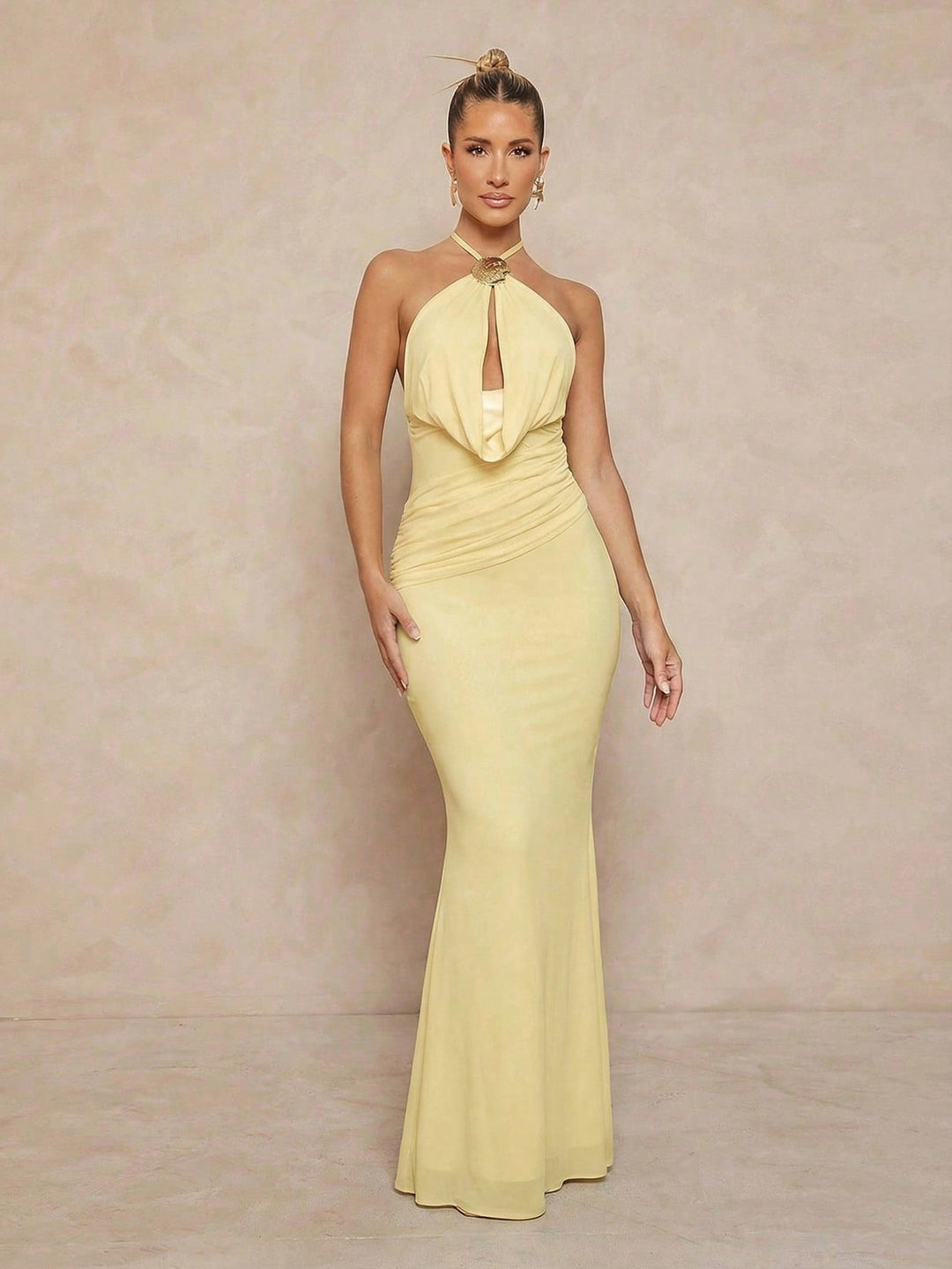 Rochie maxi SHEIN, galben