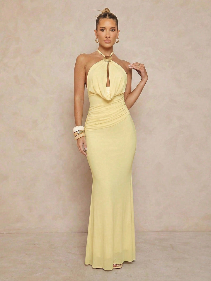 Rochie maxi SHEIN, galben
