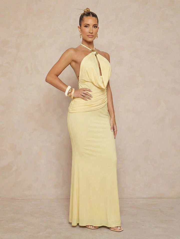 Rochie maxi SHEIN, galben