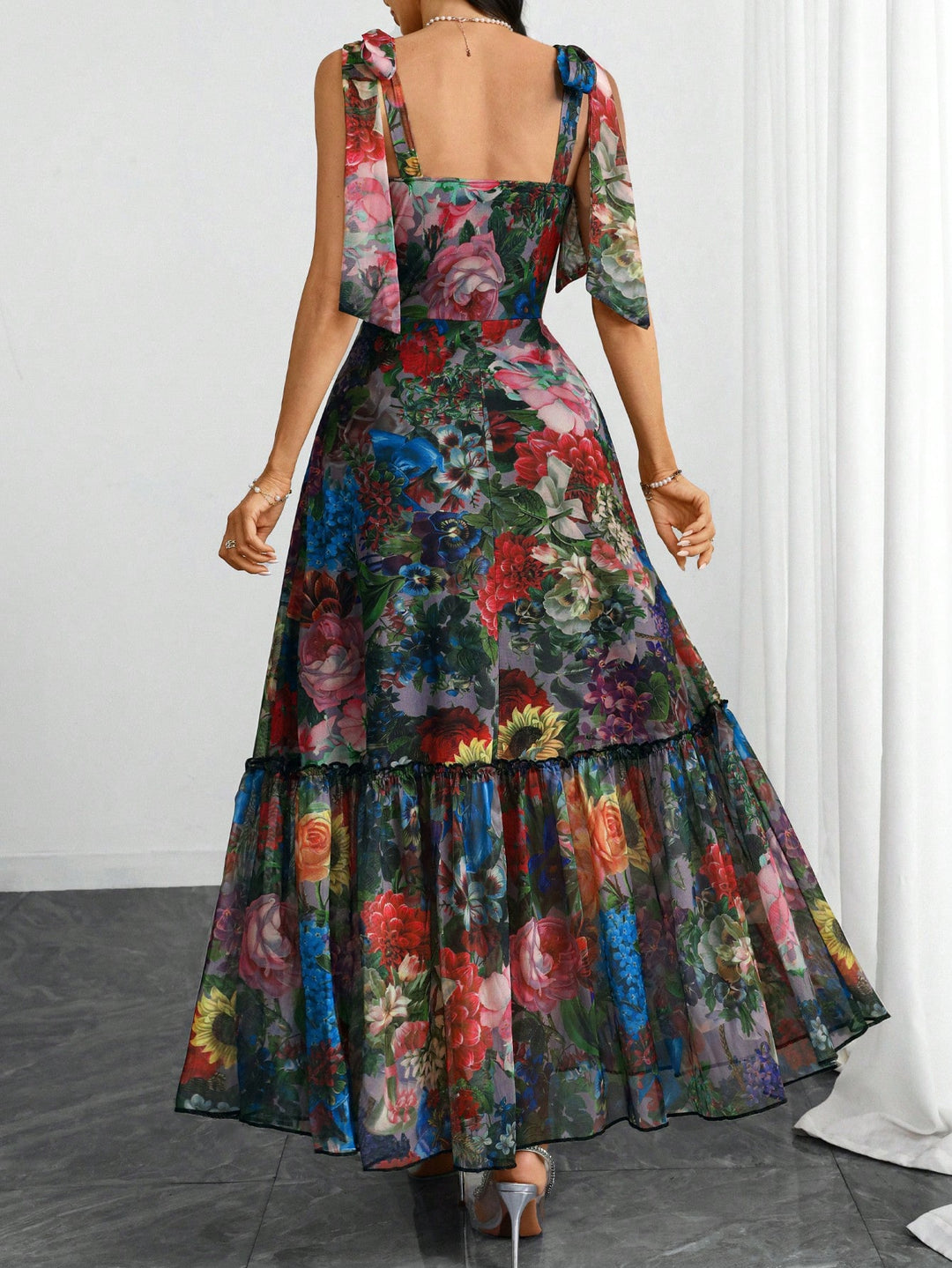 Rochie maxi SHEIN, mix culori