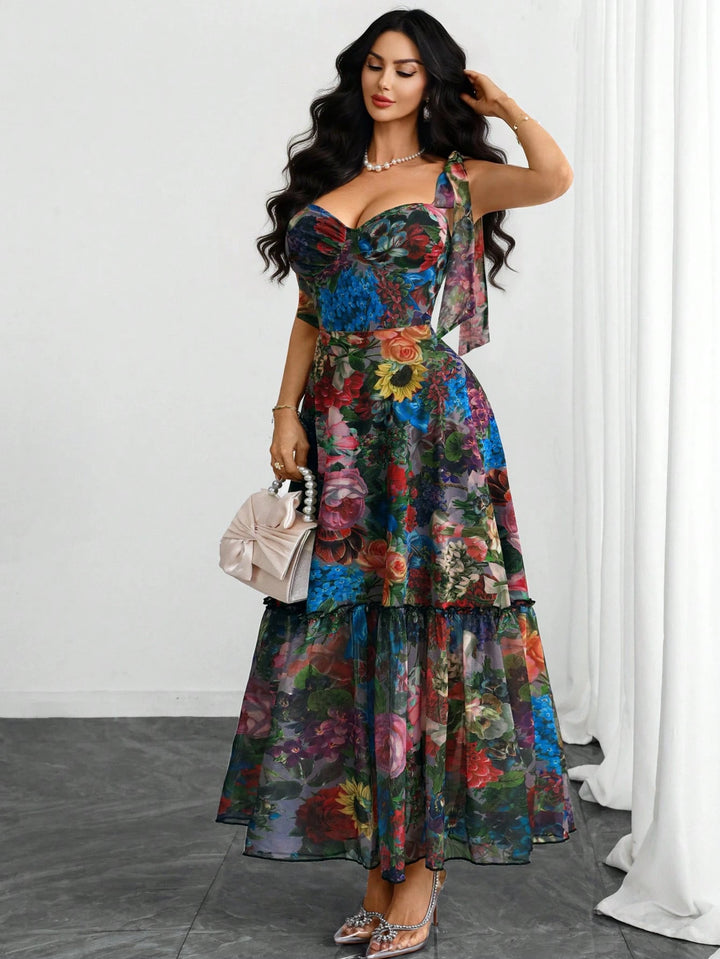 Rochie maxi SHEIN, mix culori