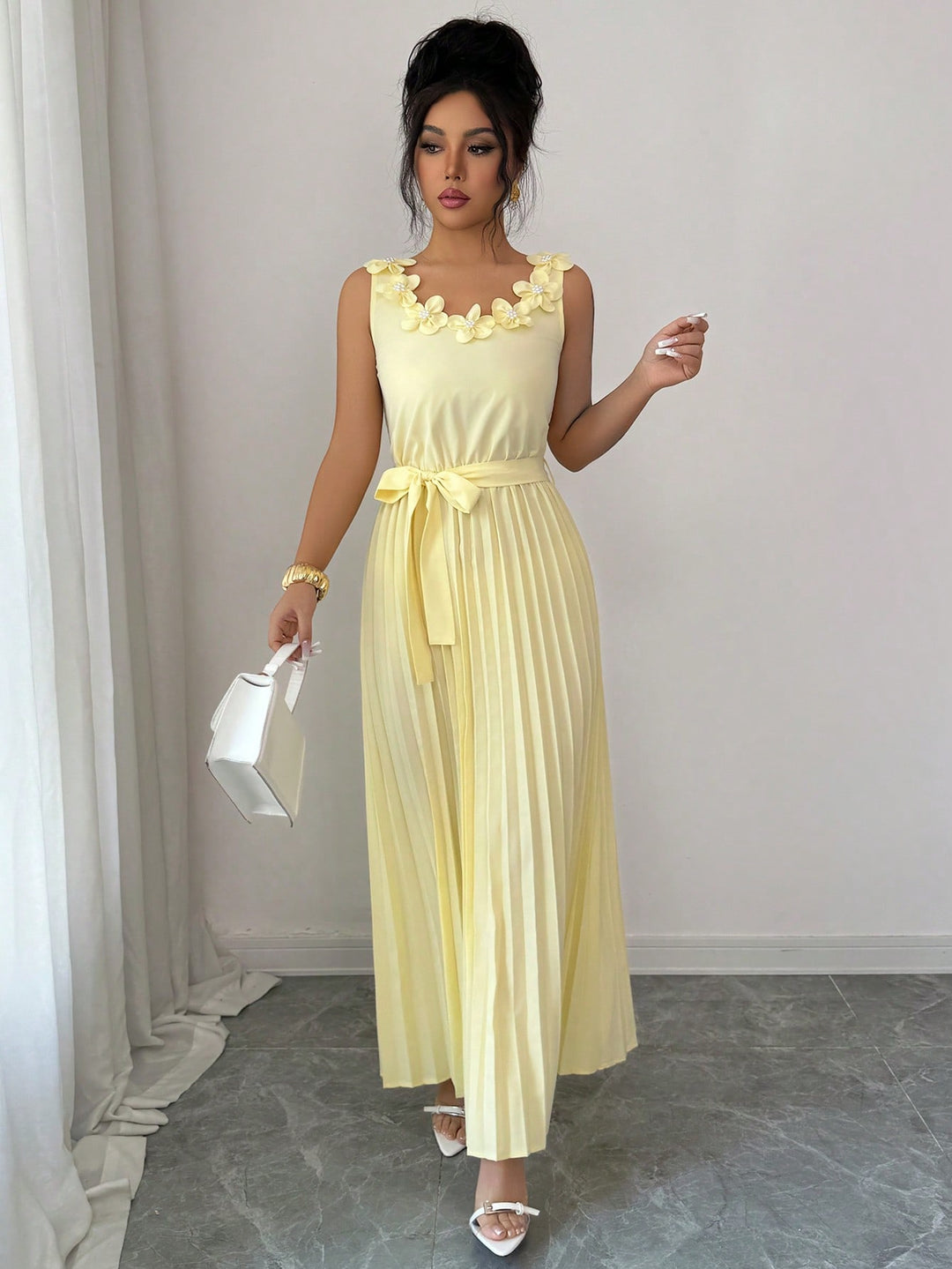 Rochie maxi SHEIN, galben