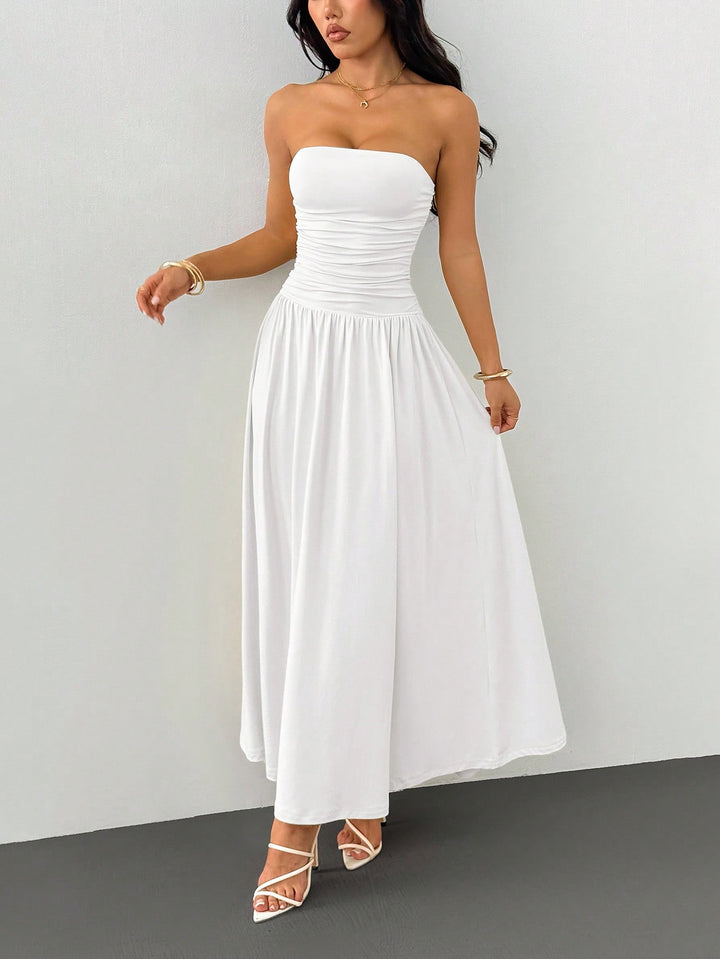 Rochie maxi SHEIN, alb
