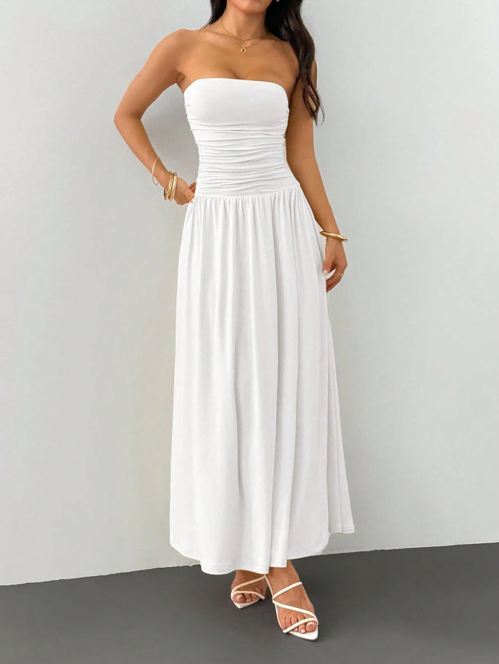 Rochie maxi SHEIN, alb