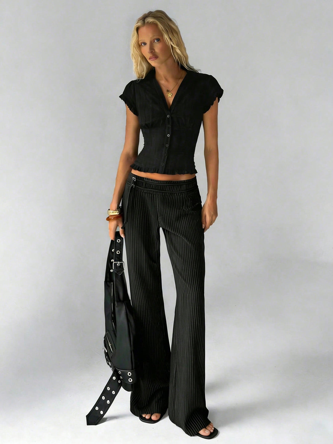 Pantaloni SHEIN, negru