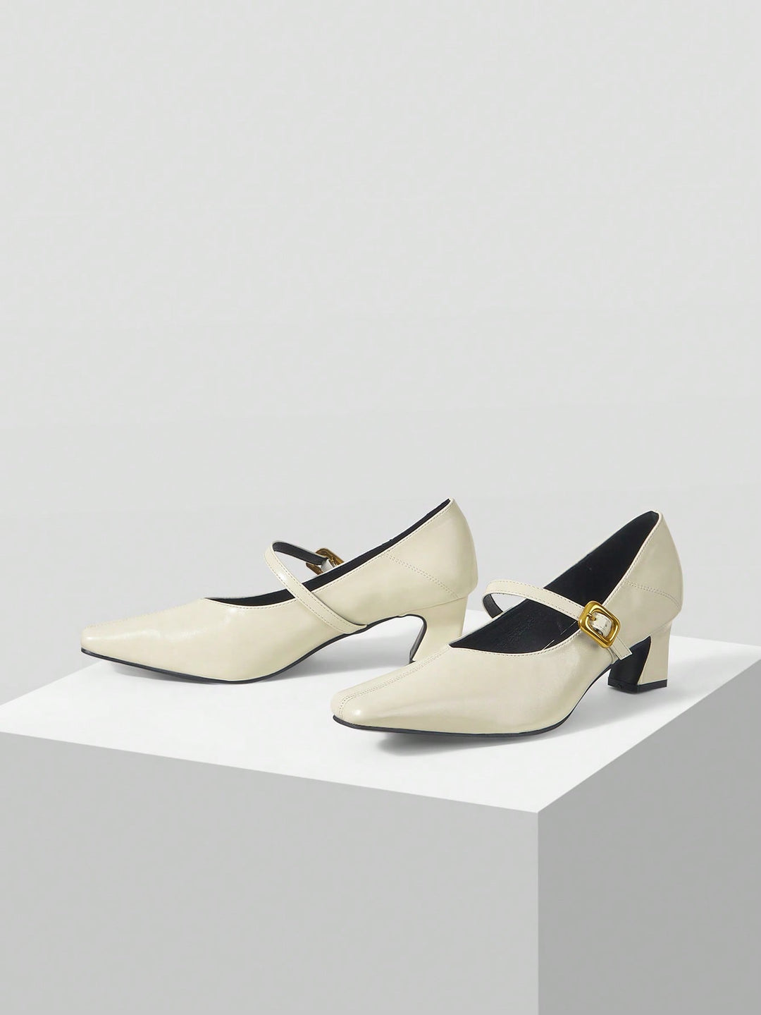 Pantofi cu toc SHEIN, alb