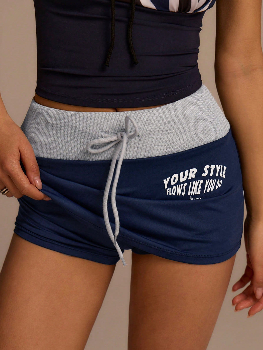 Fustă-pantalon SHEIN, albastru