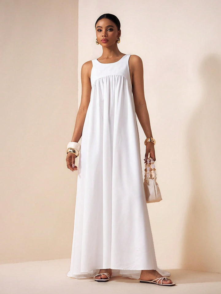 Rochie maxi SHEIN, alb