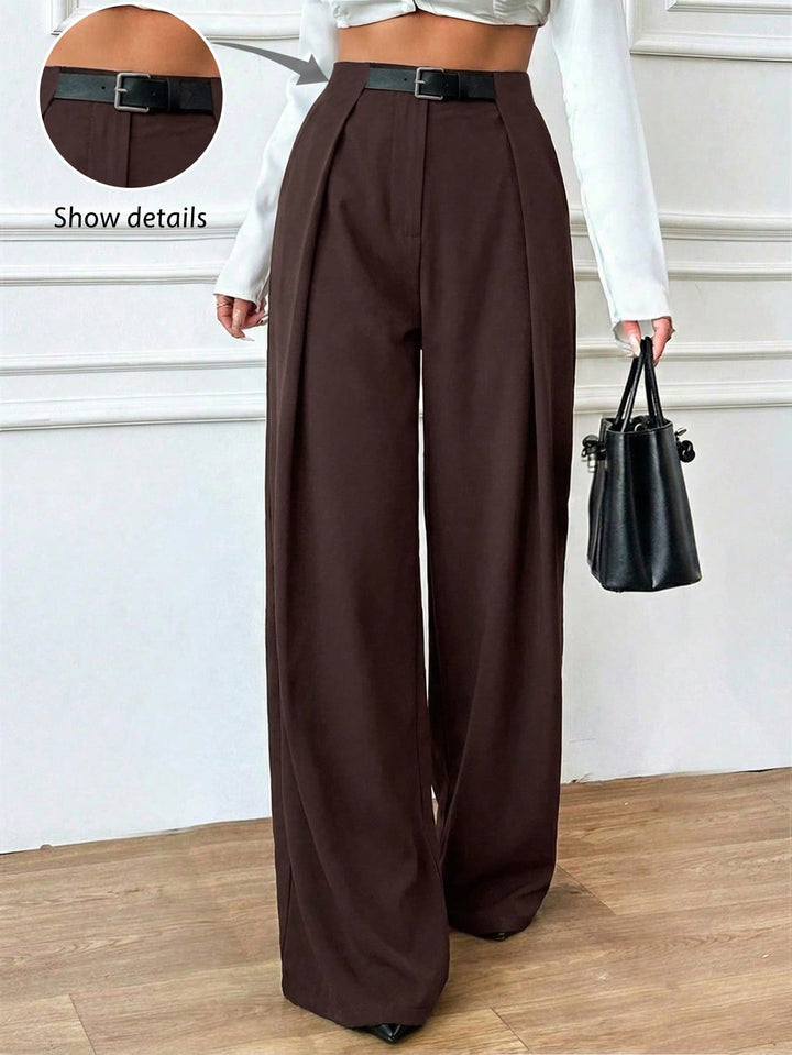 Pantaloni SHEIN, maro