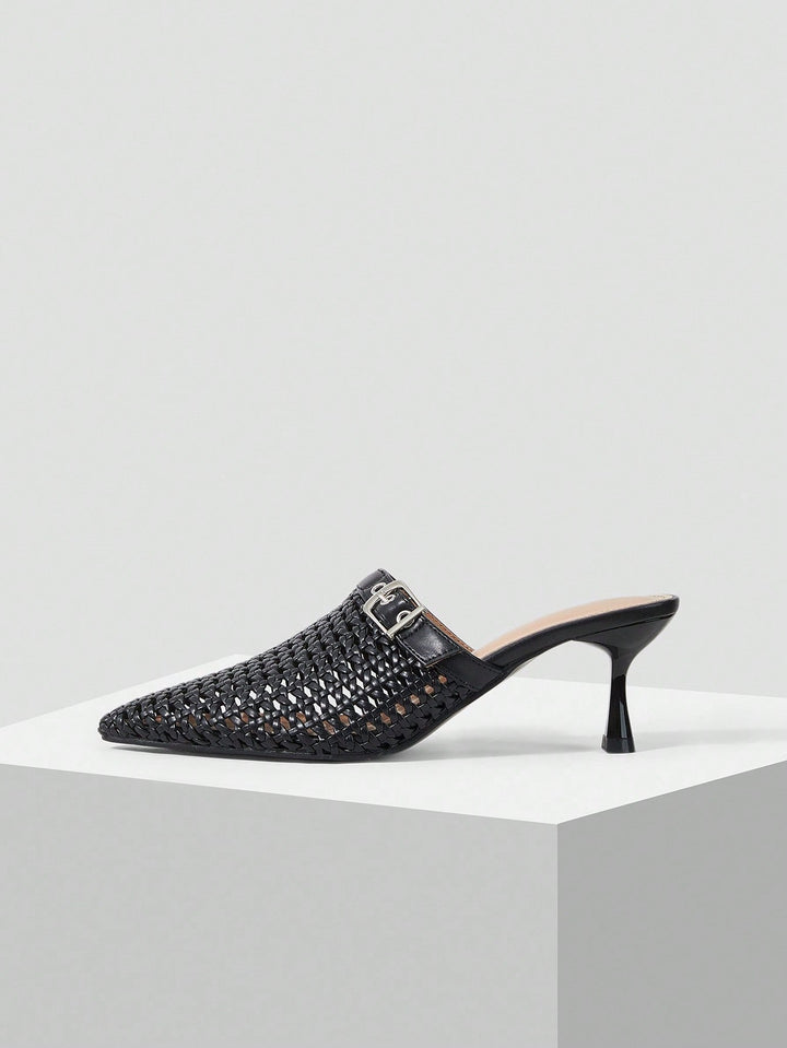 Pantofi cu toc SHEIN, negru