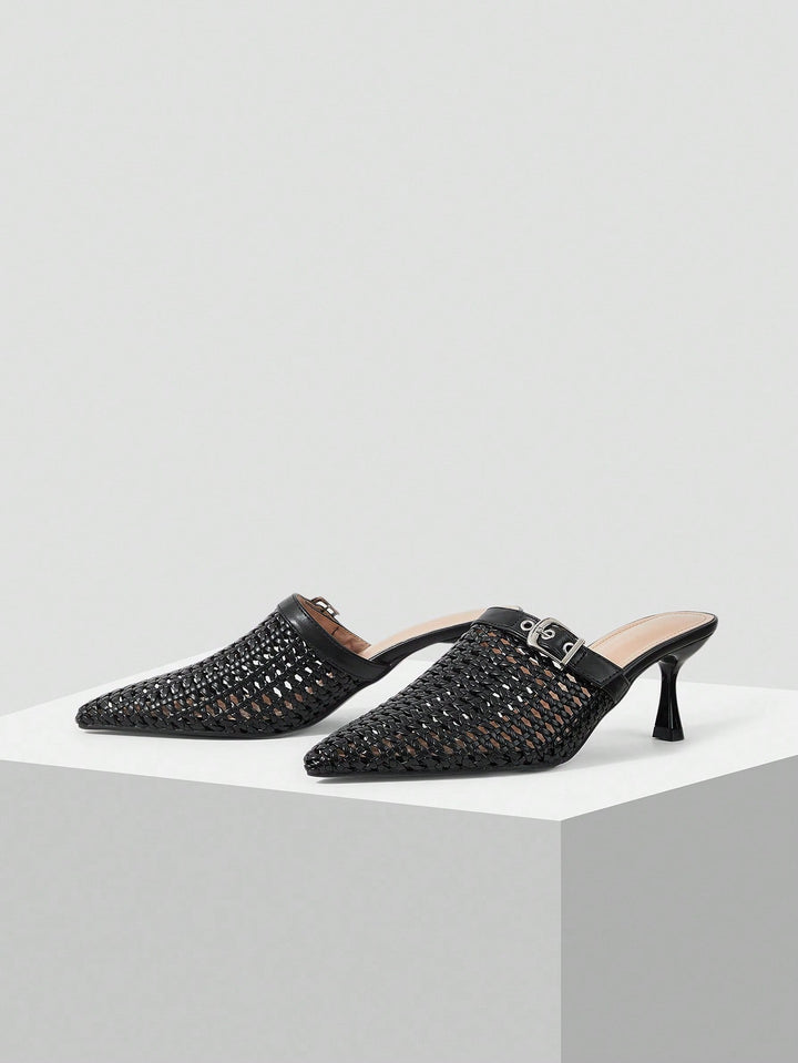 Pantofi cu toc SHEIN, negru
