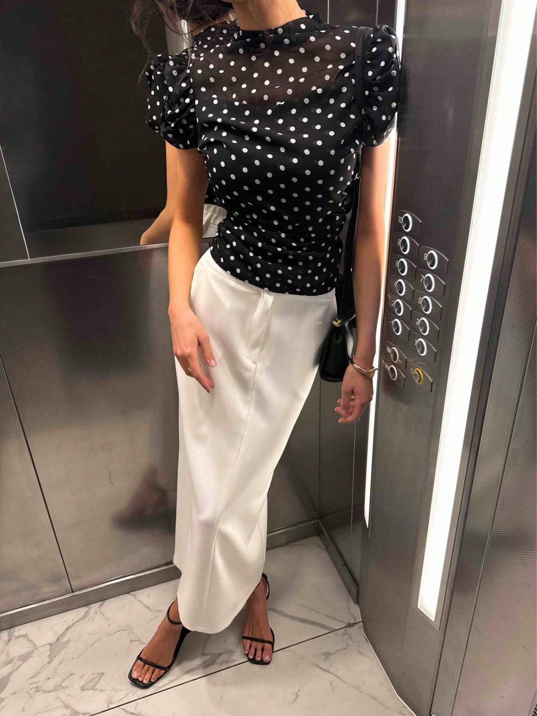 Top SHEIN, negru