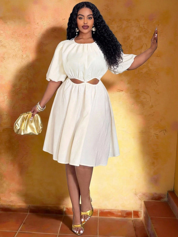 Rochie mini SHEIN, crem
