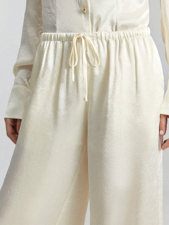 Pantaloni SHEIN, alb