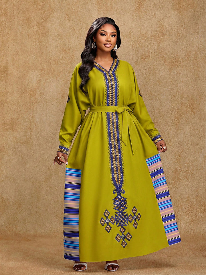 Rochie maxi SHEIN, kaki