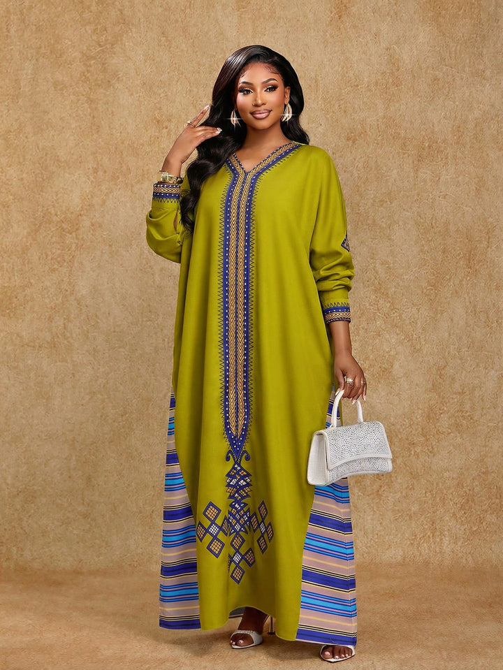 Rochie maxi SHEIN, kaki