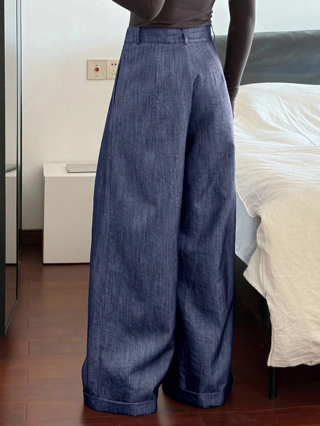 Pantalon SHEIN, albastru