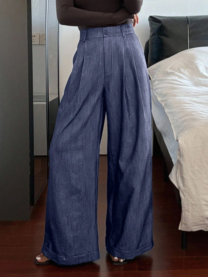 Pantalon SHEIN, albastru