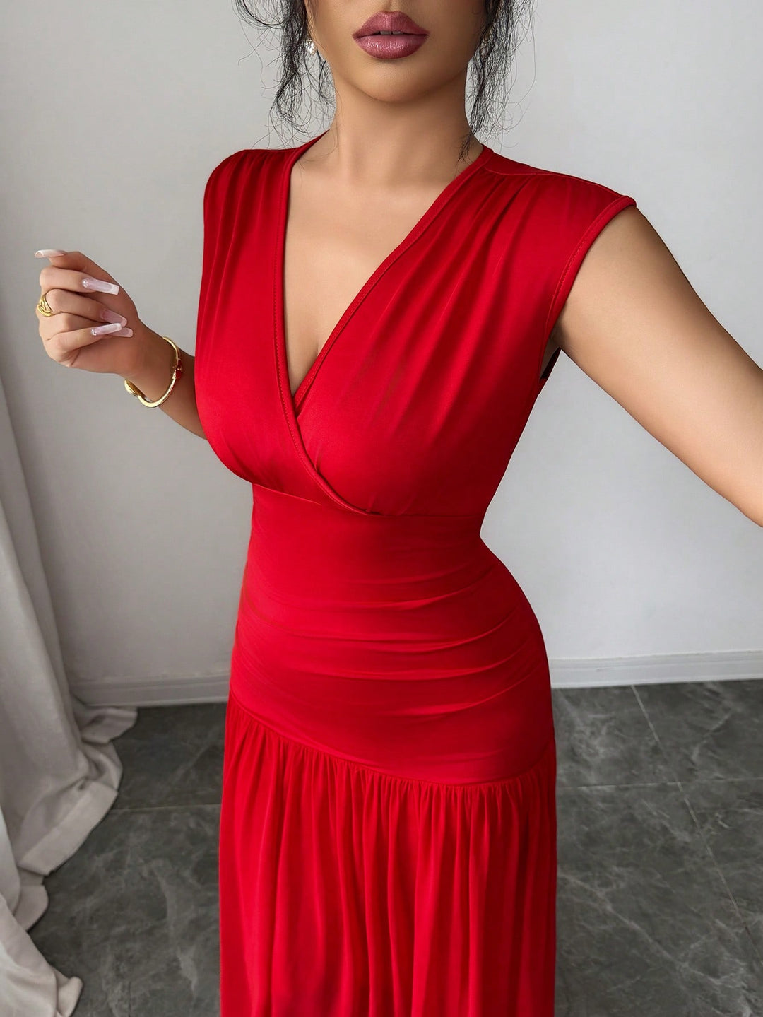 Rochie maxi SHEIN, roșu