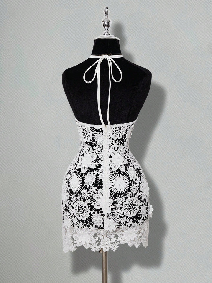 Rochie mini SHEIN, alb