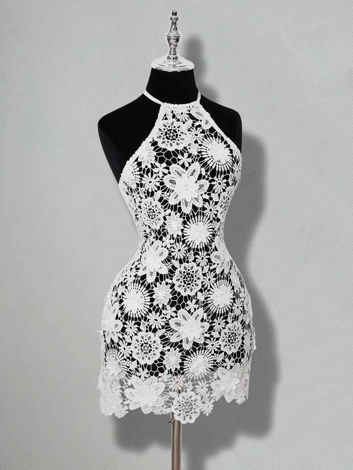 Rochie mini SHEIN, alb