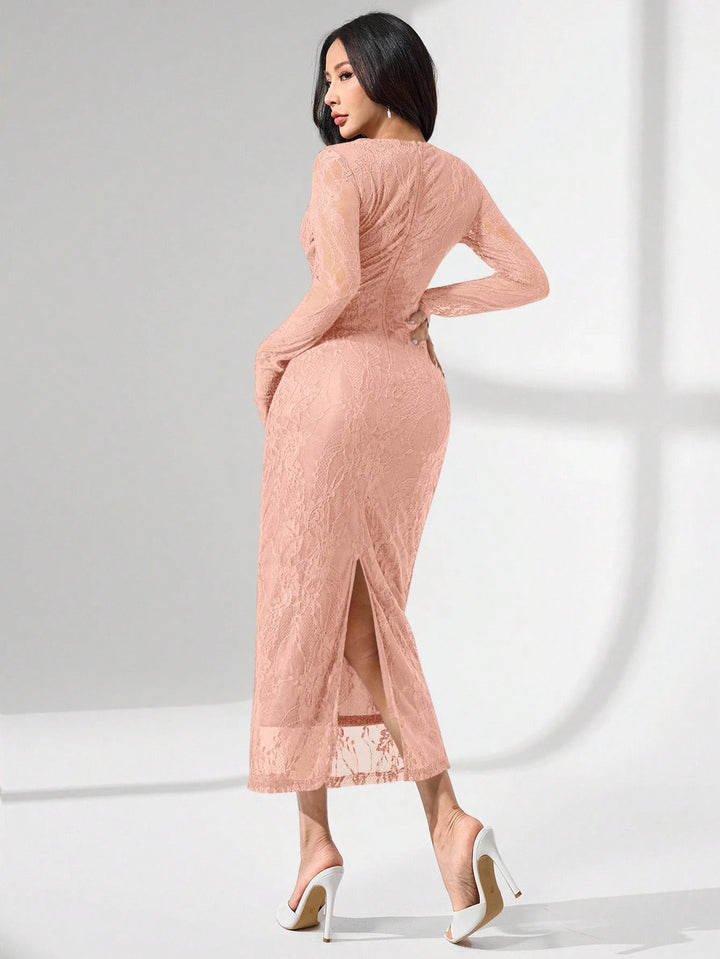 Rochie maxi SHEIN, roz