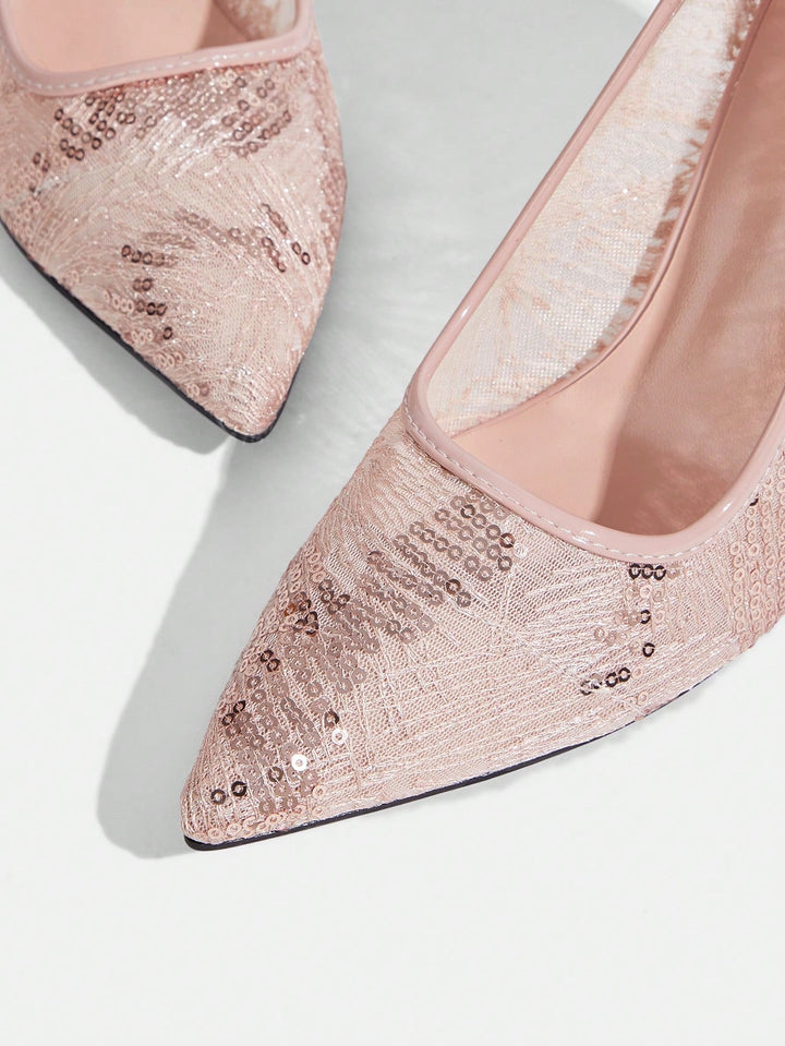 Pantofi cu toc SHEIN, roz
