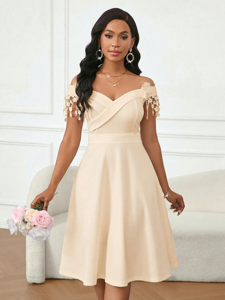 Rochie midi SHEIN, bej