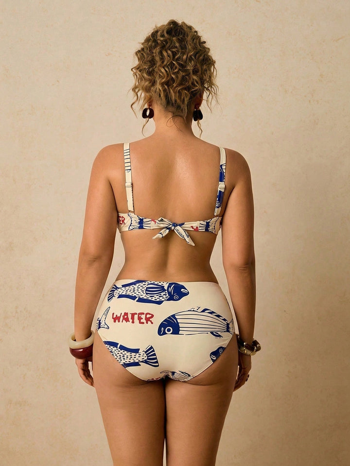 Set bikini de baie SHEIN, mix culori