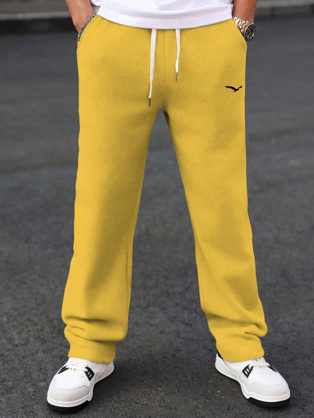 Pantaloni SHEIN, galben