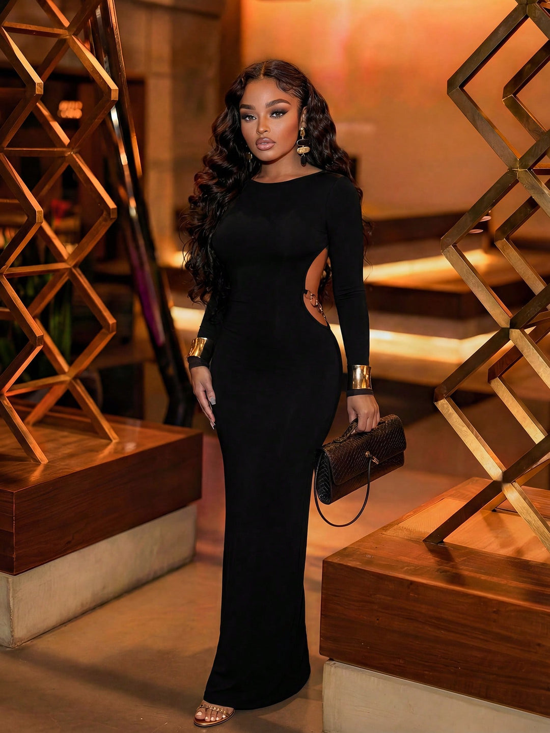 Rochie maxi SHEIN, negru