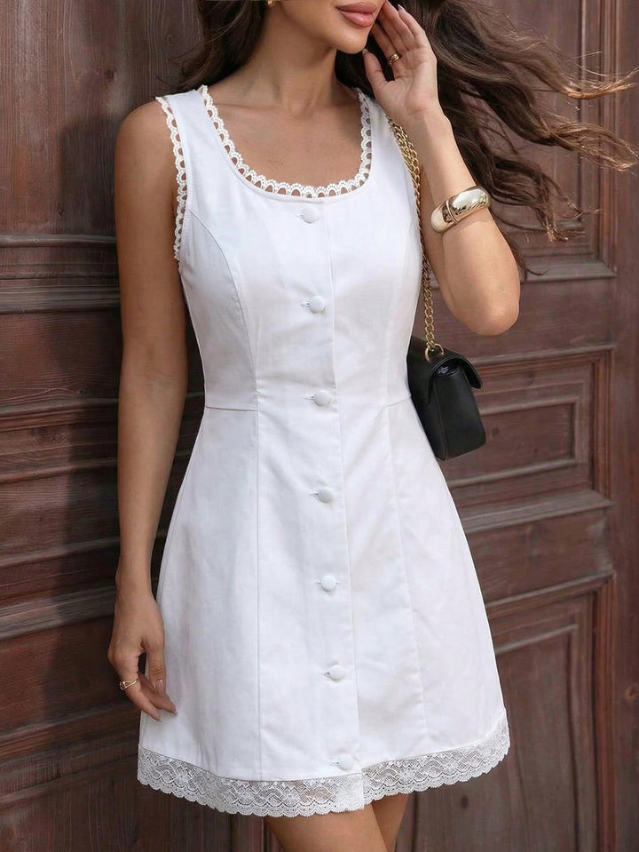 Rochie scurtă SHEIN, alb