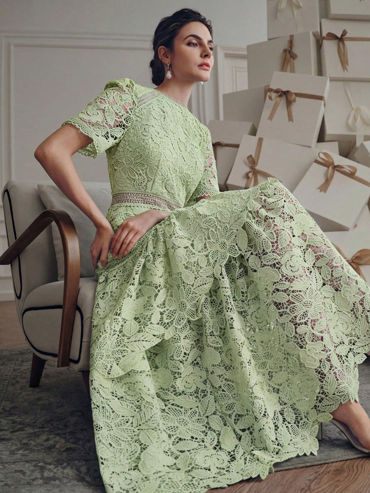 Rochie midi SHEIN, verde