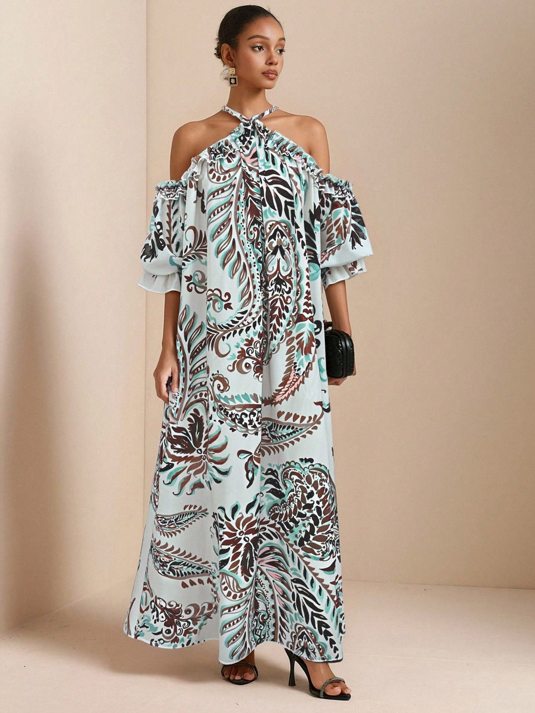 Rochie maxi SHEIN, mix culori
