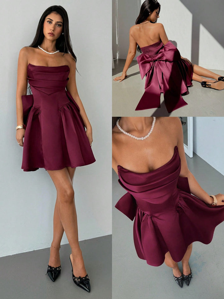 Rochie scurtă SHEIN, vișiniu