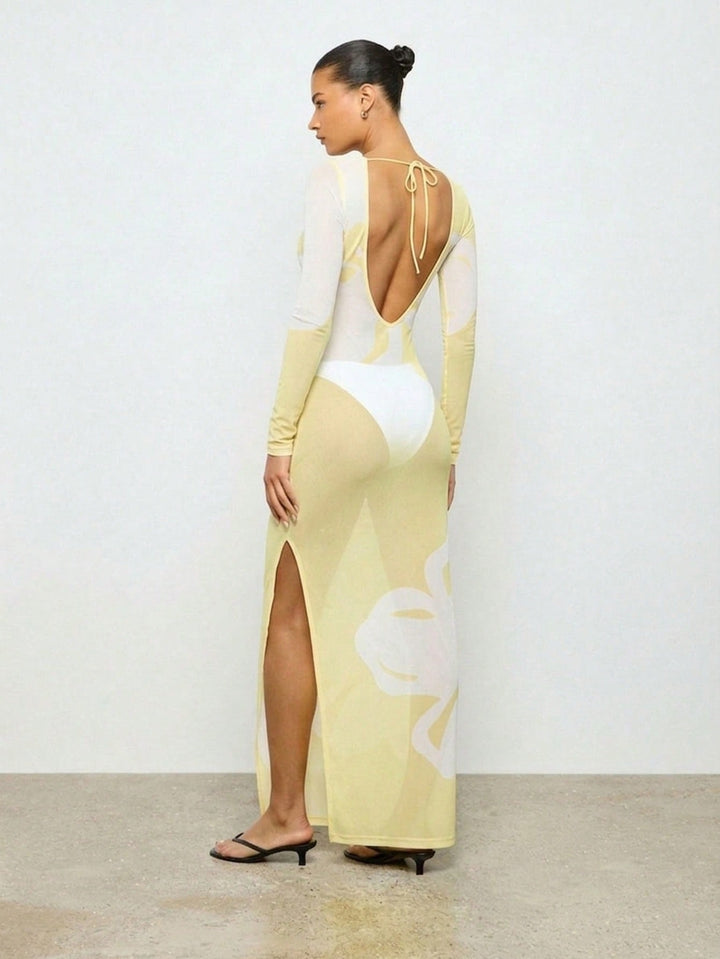 Rochie maxi SHEIN, galben