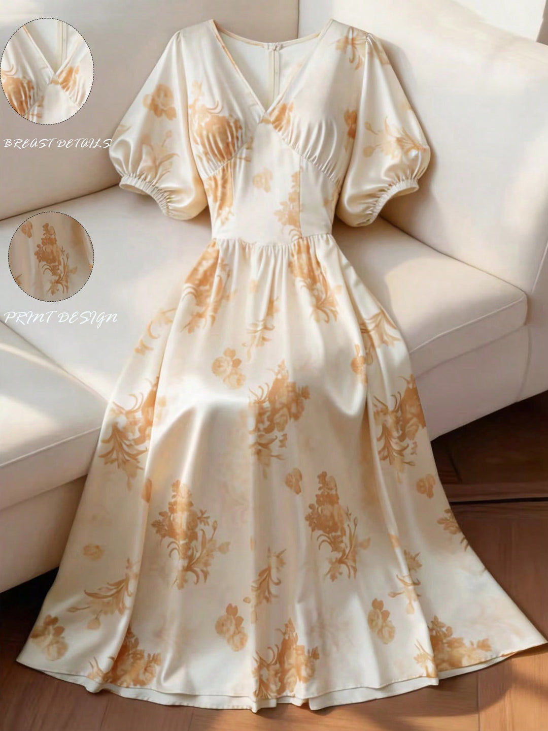 Rochie maxi SHEIN, alb