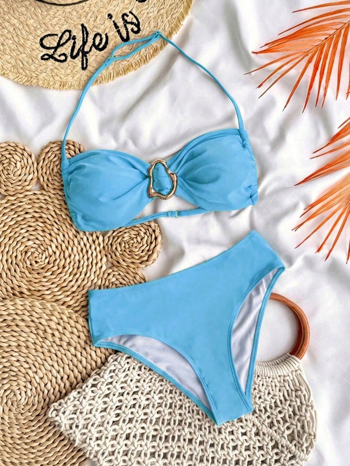 Set bikini SHEIN, albastru