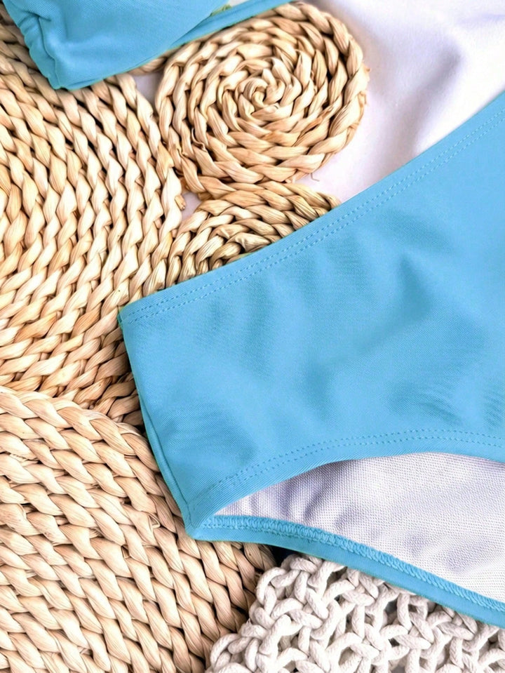 Set bikini SHEIN, albastru