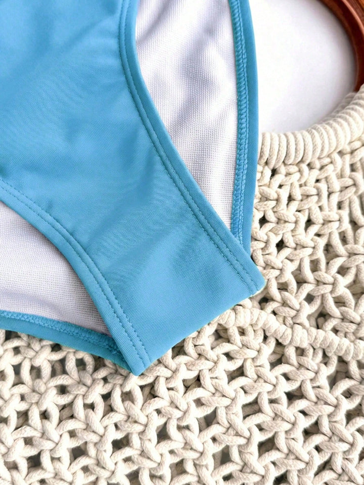 Set bikini SHEIN, albastru