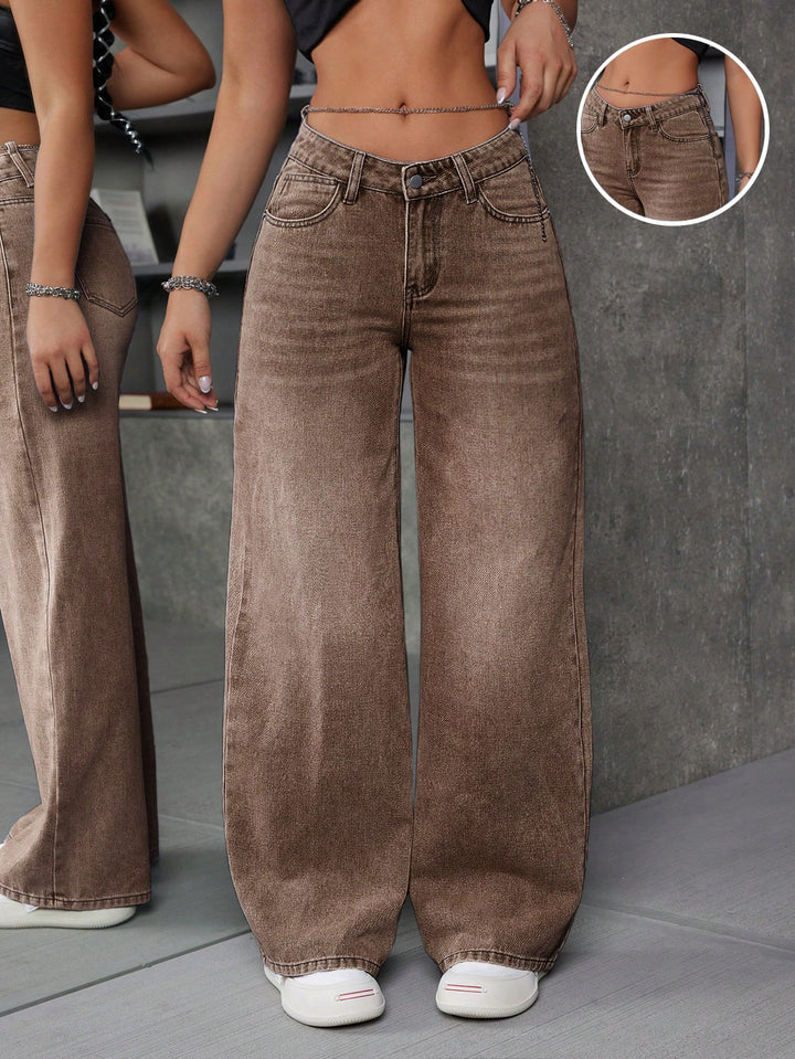 Jeans SHEIN, maro