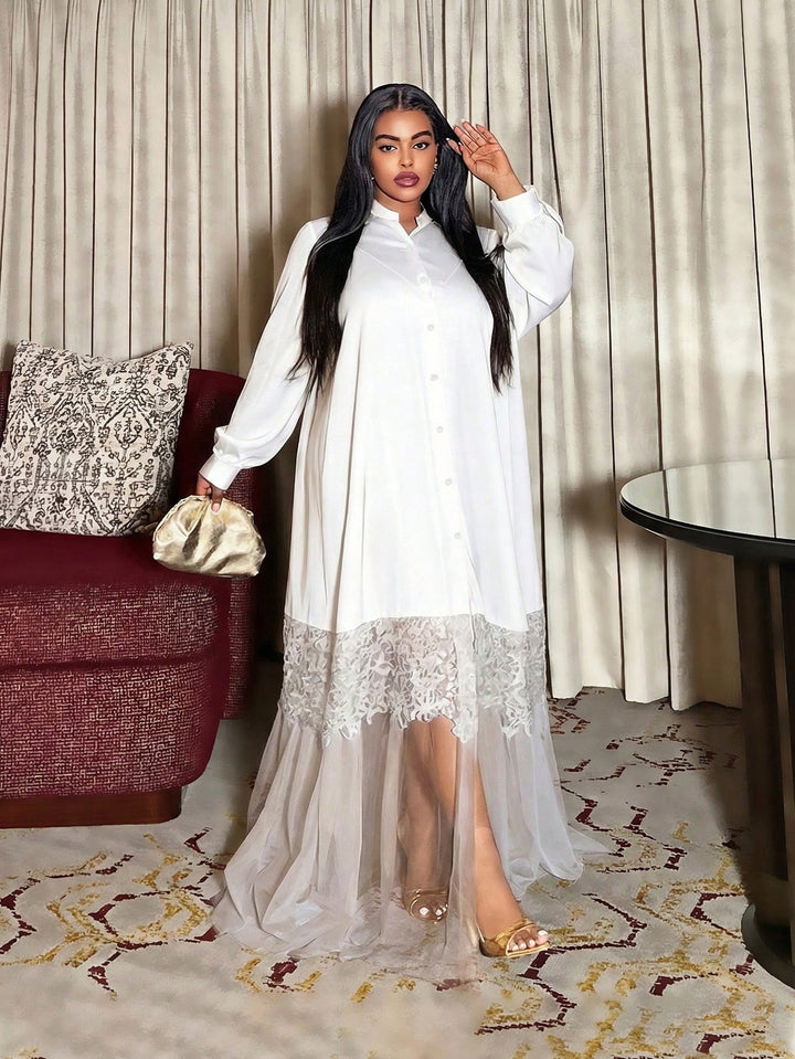 Rochie maxi SHEIN, alb